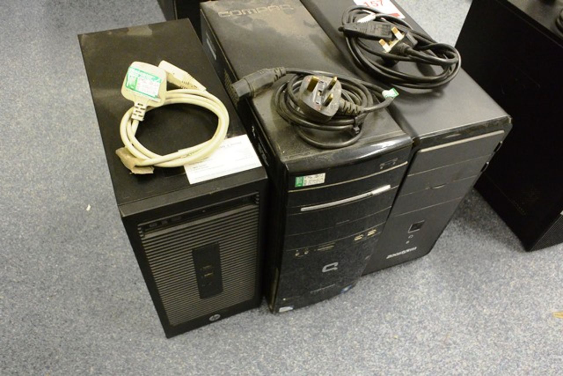 Three various desktop PC's (please note: This lot is located at the Swindon premises)