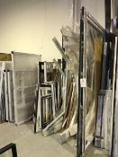 Contents of racking to include window, cills, french door, kingspan, worktop, door panels, rockwool,