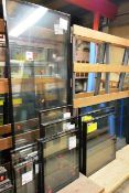 Approx seventeen double glazed sealed window units sizes include: 725x674, 725x674, 800x732,