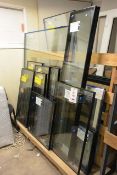 Approx 17 double glazed sealed window units, sizes include: 441x974, 454x963, 522x1095, 585x664.