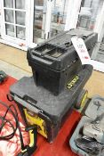 Two various Stanley tool boxes (please note: this lot is located at the Salisbury premises)