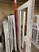 Ten white window frames (No Glazing) sizes 1765mm x 1182mm, 1680mm x 1210mm, 1860 x 1570, 1336 x