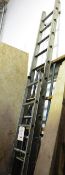 Two aluminium ladder sections (please note: This lot is located at the Swindon premises)