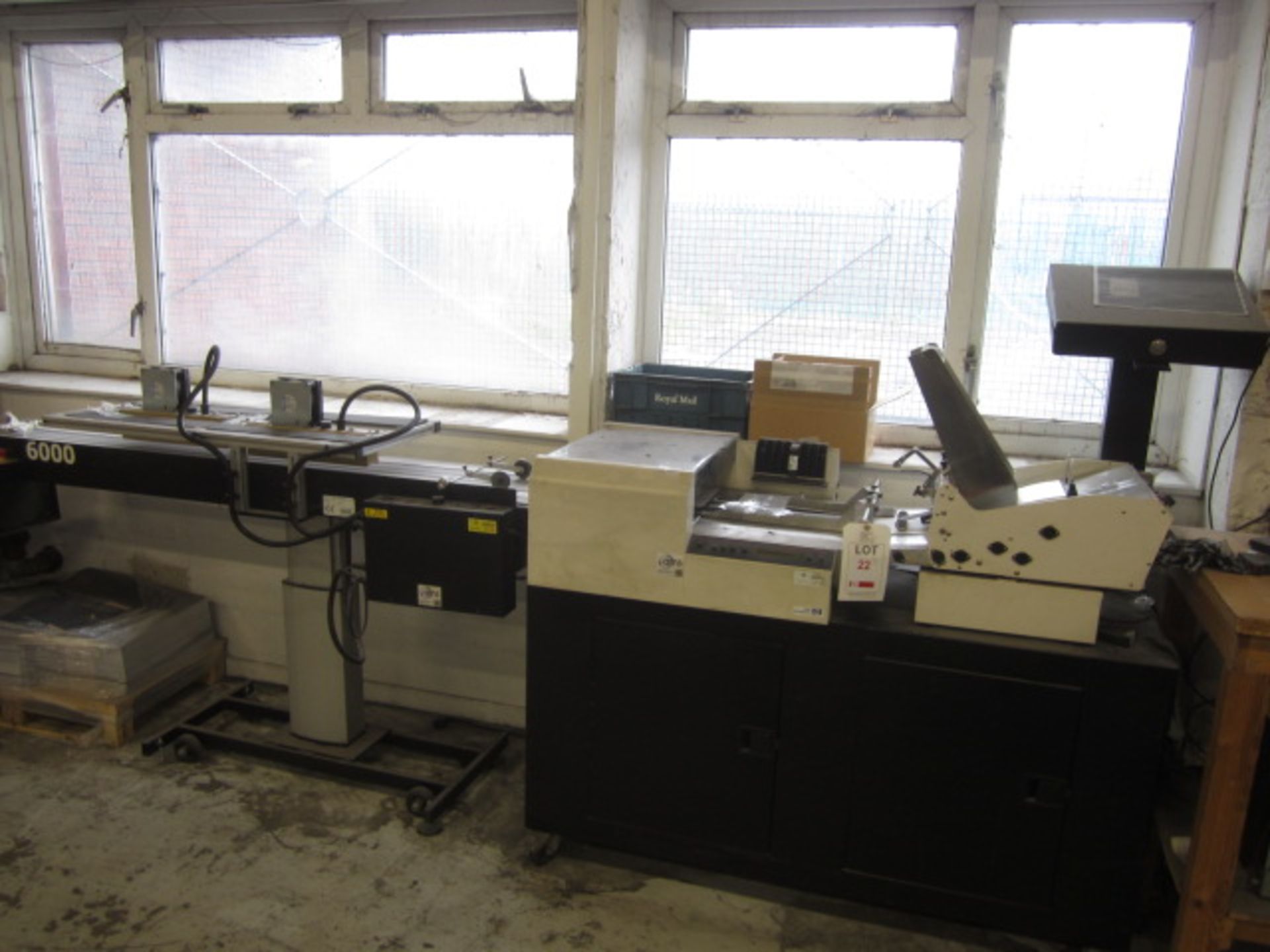 Astrojet 3800 envelope printer, serial no. DR26-064 (2012), with AMS MHDC 6000-2000, serial no.