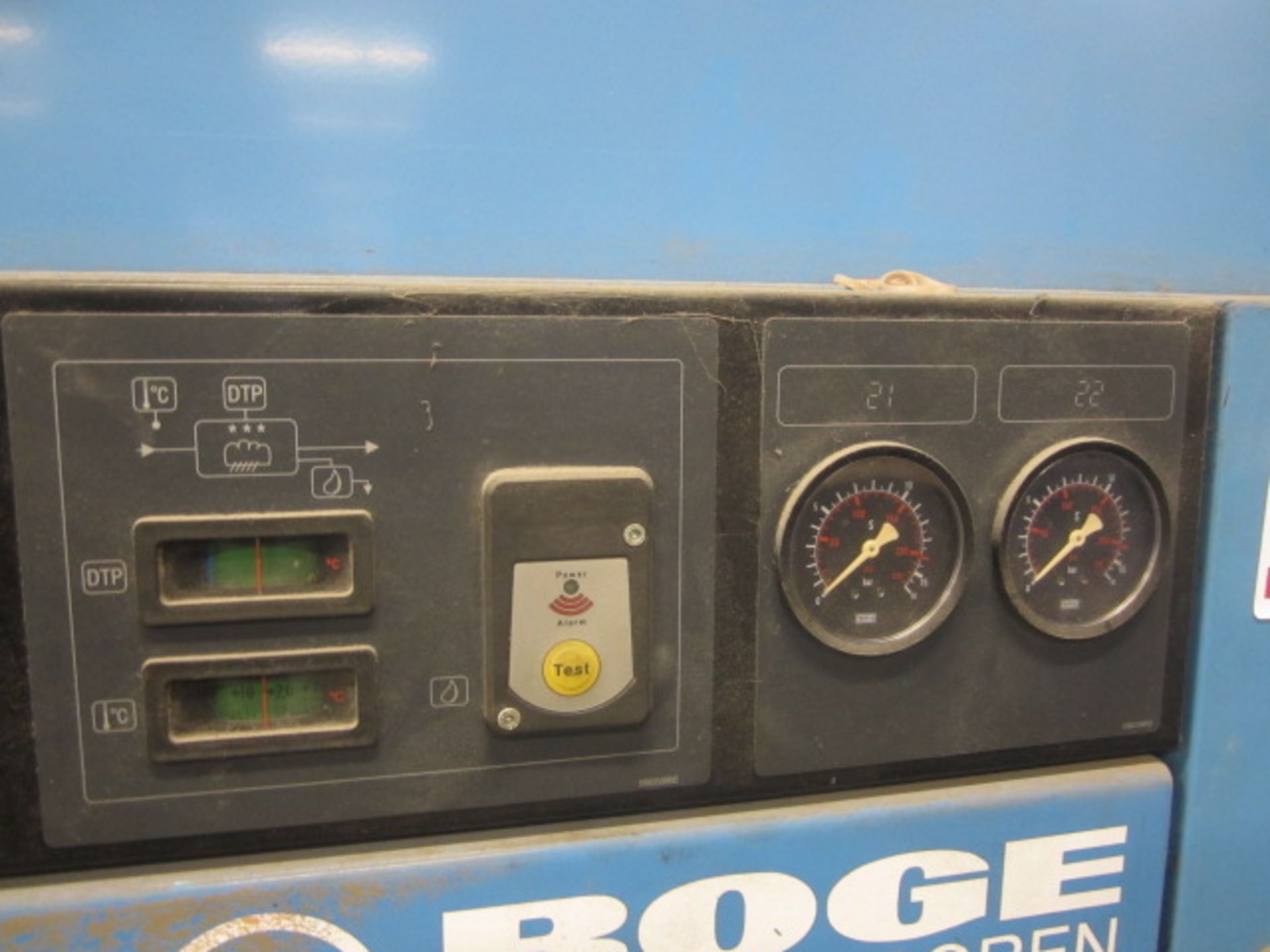 Boge Kompressosen SD 50 packaged air compressor, Boge Ratiotronic controls, machine no. 42730, run - Image 4 of 5