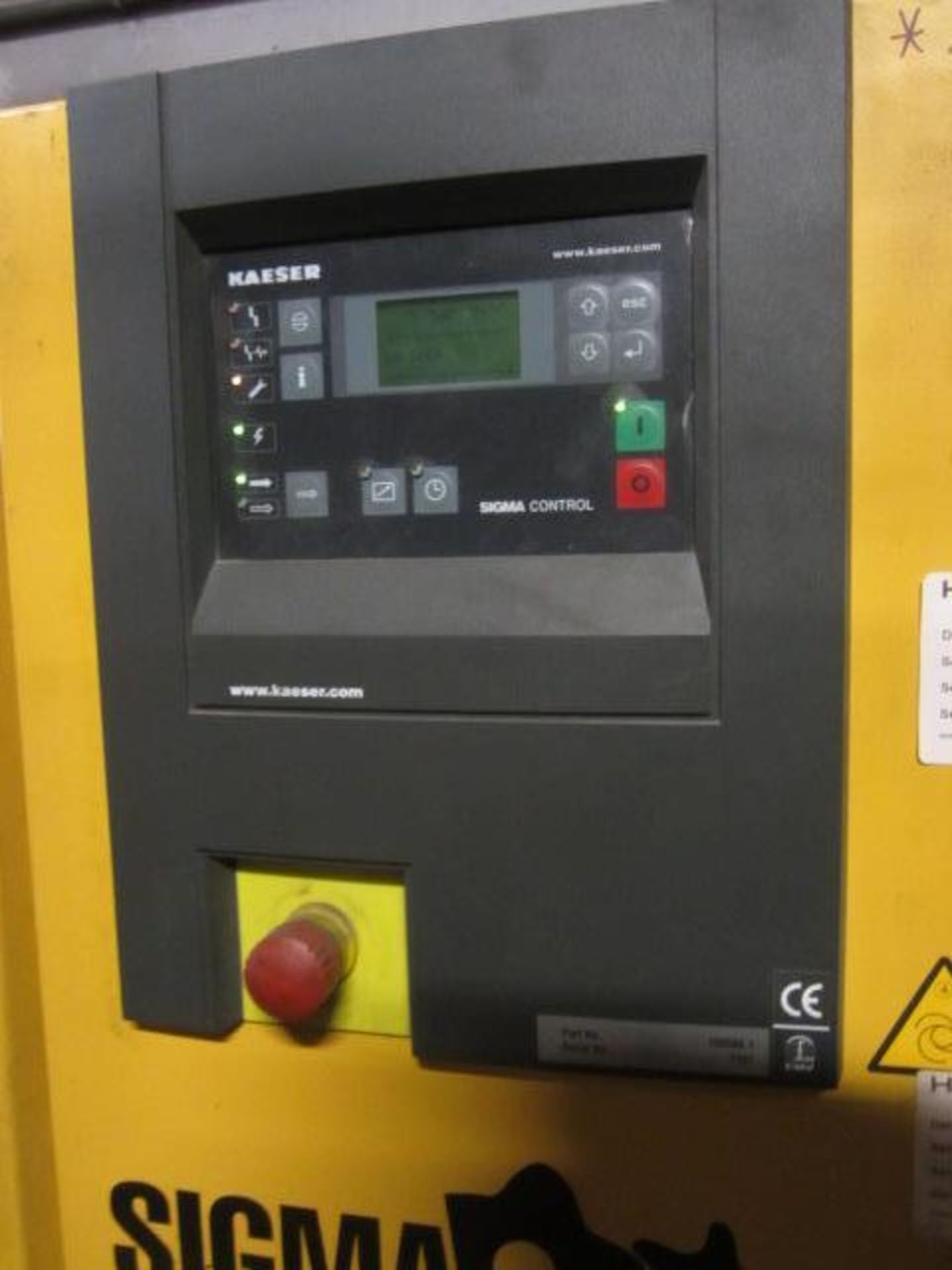 Kaeser HPC BSD 81T Sigma packaged air compressor, serial no. 1141 (2008), max work pressure 8.0 bar, - Image 5 of 5