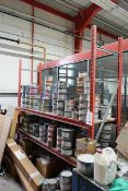 Bay of adjustable boltless stores racking, approx 2400mm height (excluding contents)