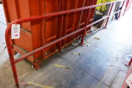 Steel tube frame barrier section, approx length 4800x1100mm