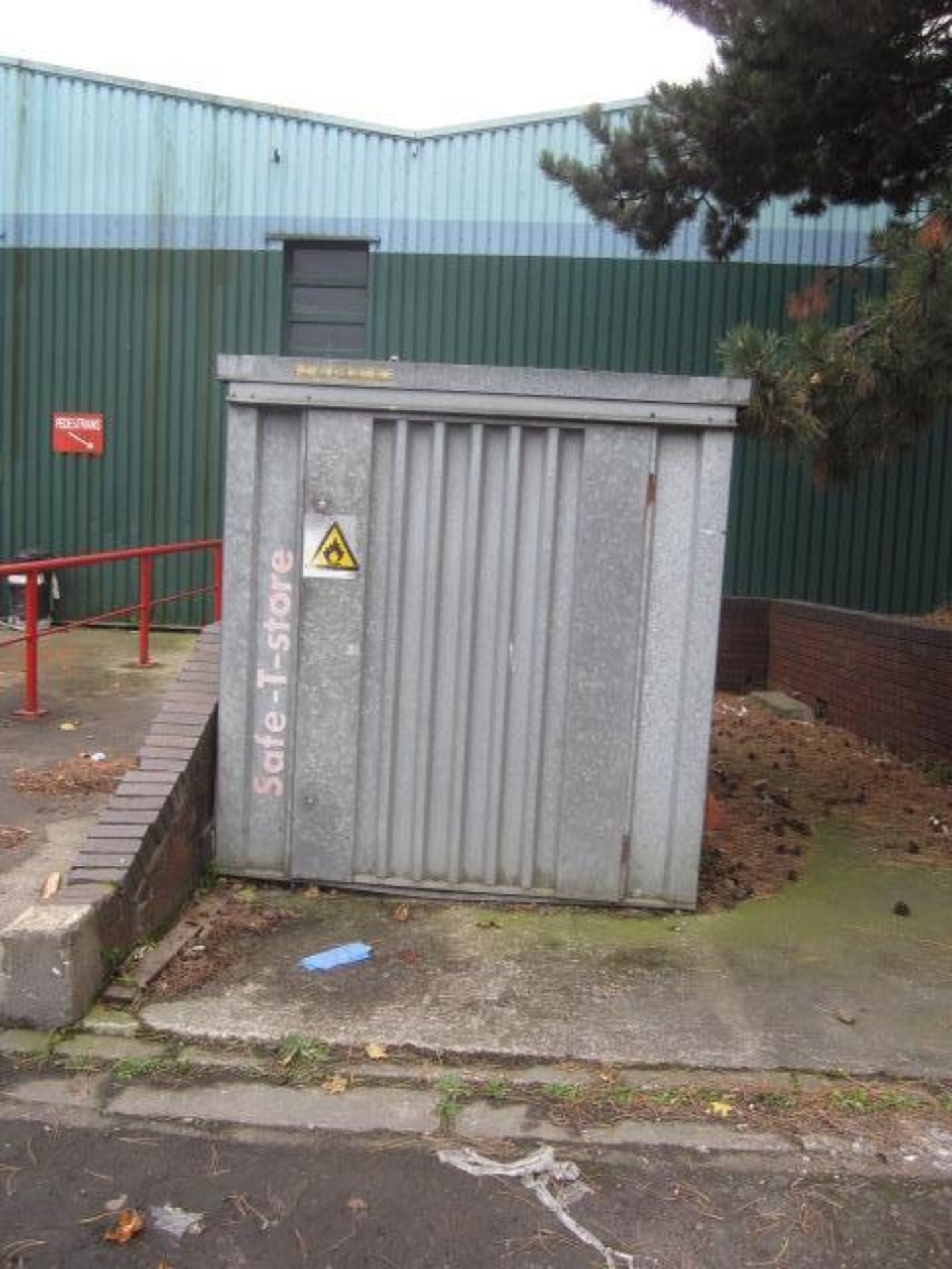 Presco Buildings galvanised steel Safe-To-Store, dimensions approx: 2m x 2.9m x 2.1m (h) (Please not