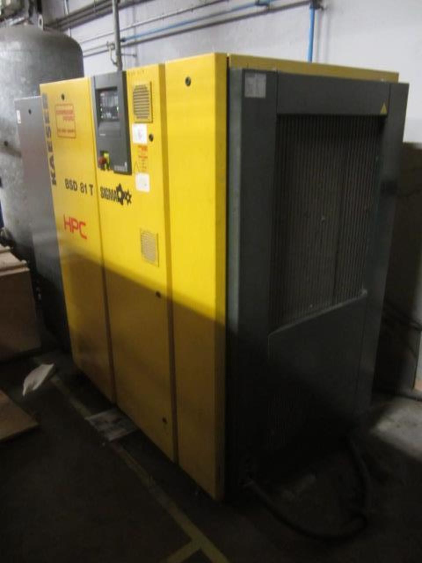 Kaeser HPC BSD 81T Sigma packaged air compressor, serial no. 1141 (2008), max work pressure 8.0 bar, - Image 2 of 5