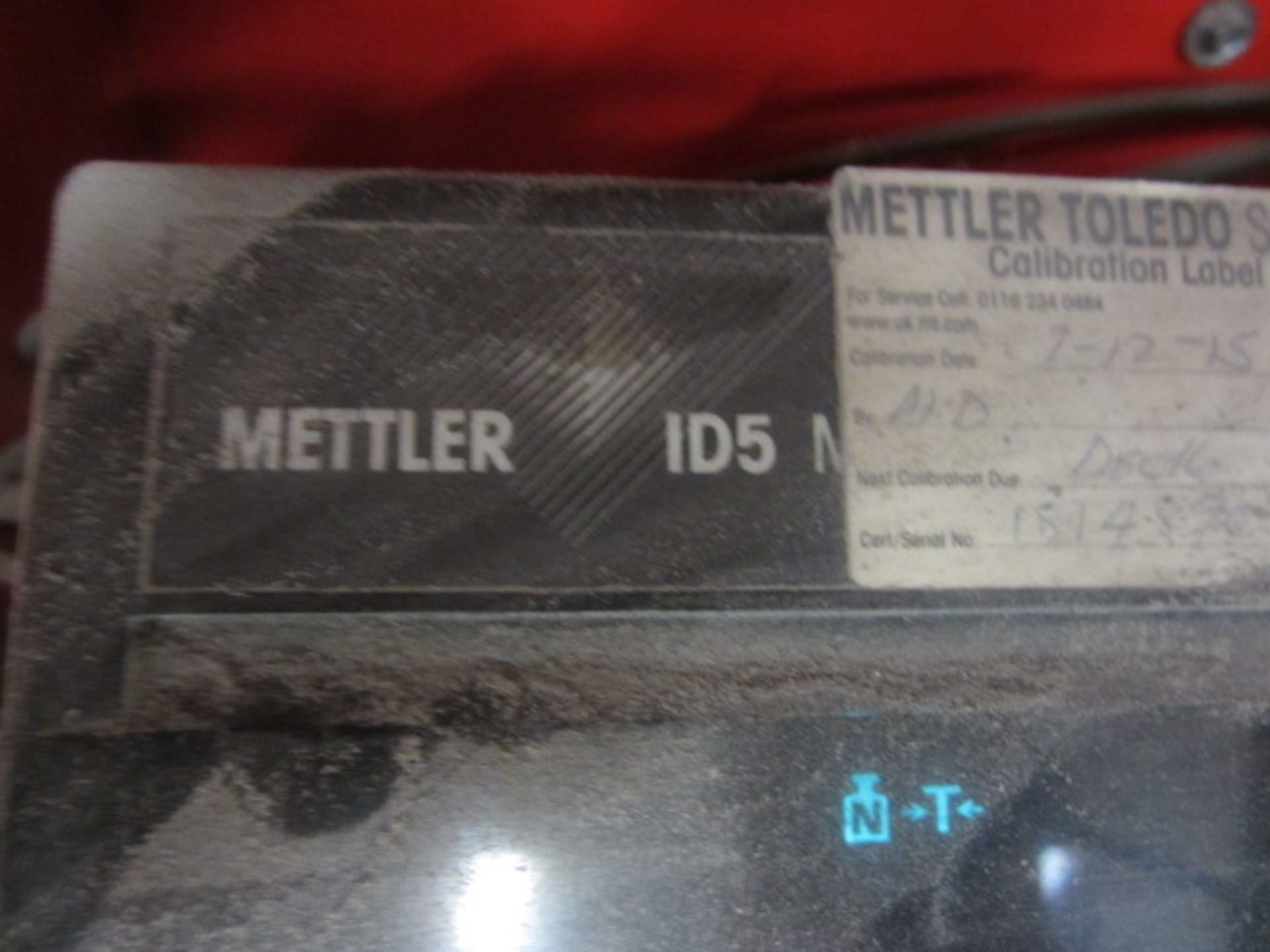 Mettler ID5 digital electronic weigh scale with pallet loading, serial no. 1813749, and Mettler - Image 3 of 3