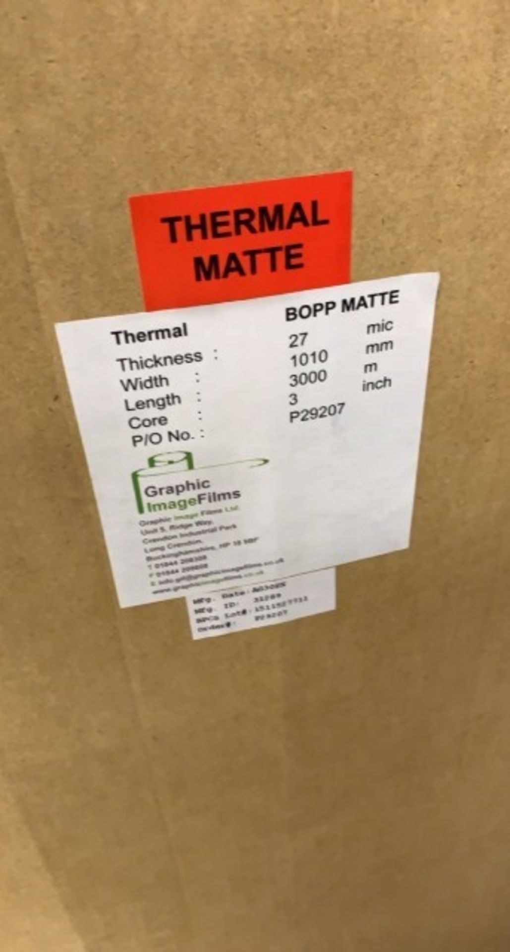 6 boxes of thermal matte, various sizes - Image 6 of 7