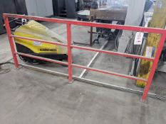 Steel frame barrier section, approx 2600mm in length