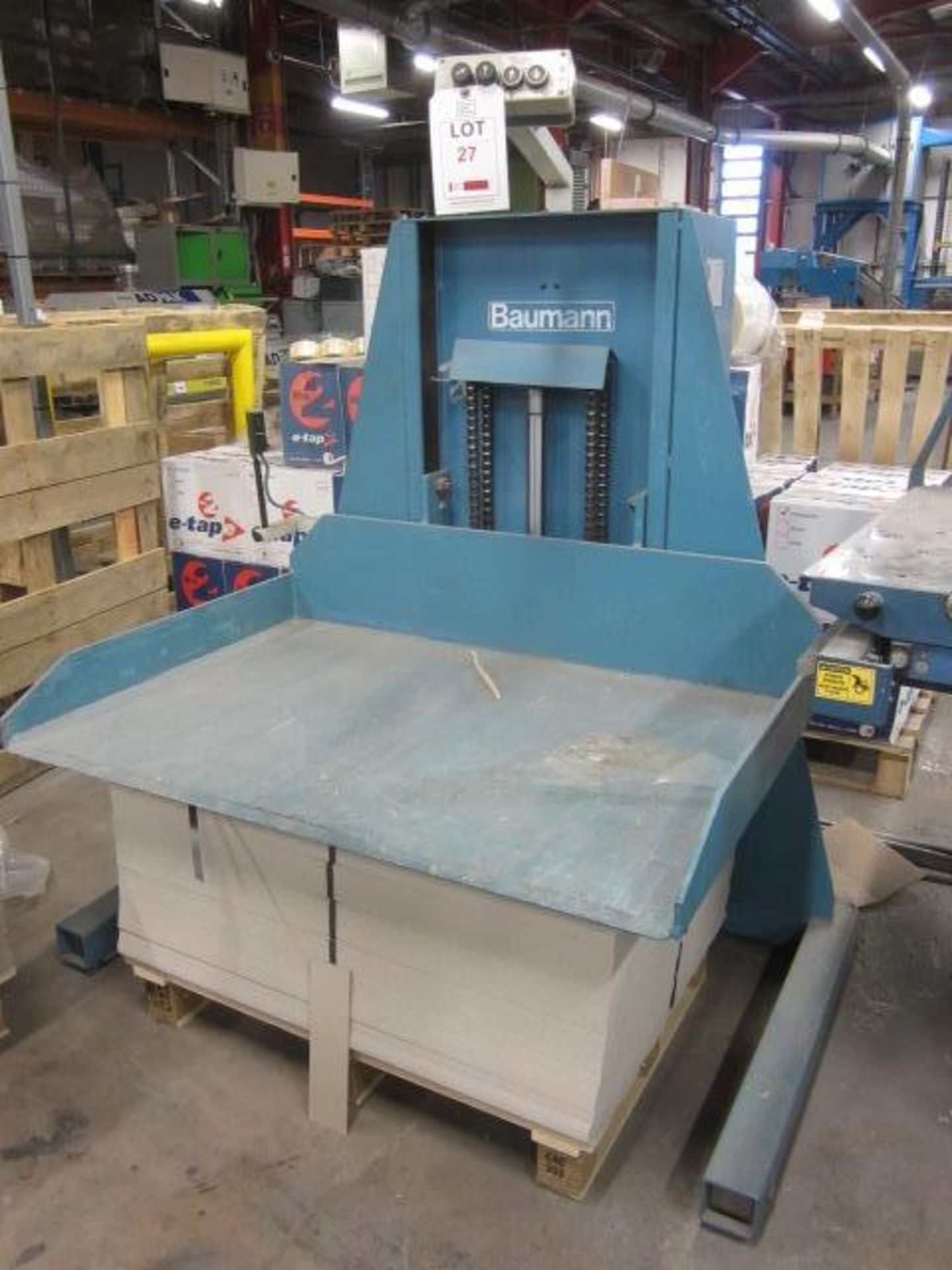 Baumen NUP650 stacker, serial no. 51.857 (Please note: A work Method Statement and Risk Assessment..