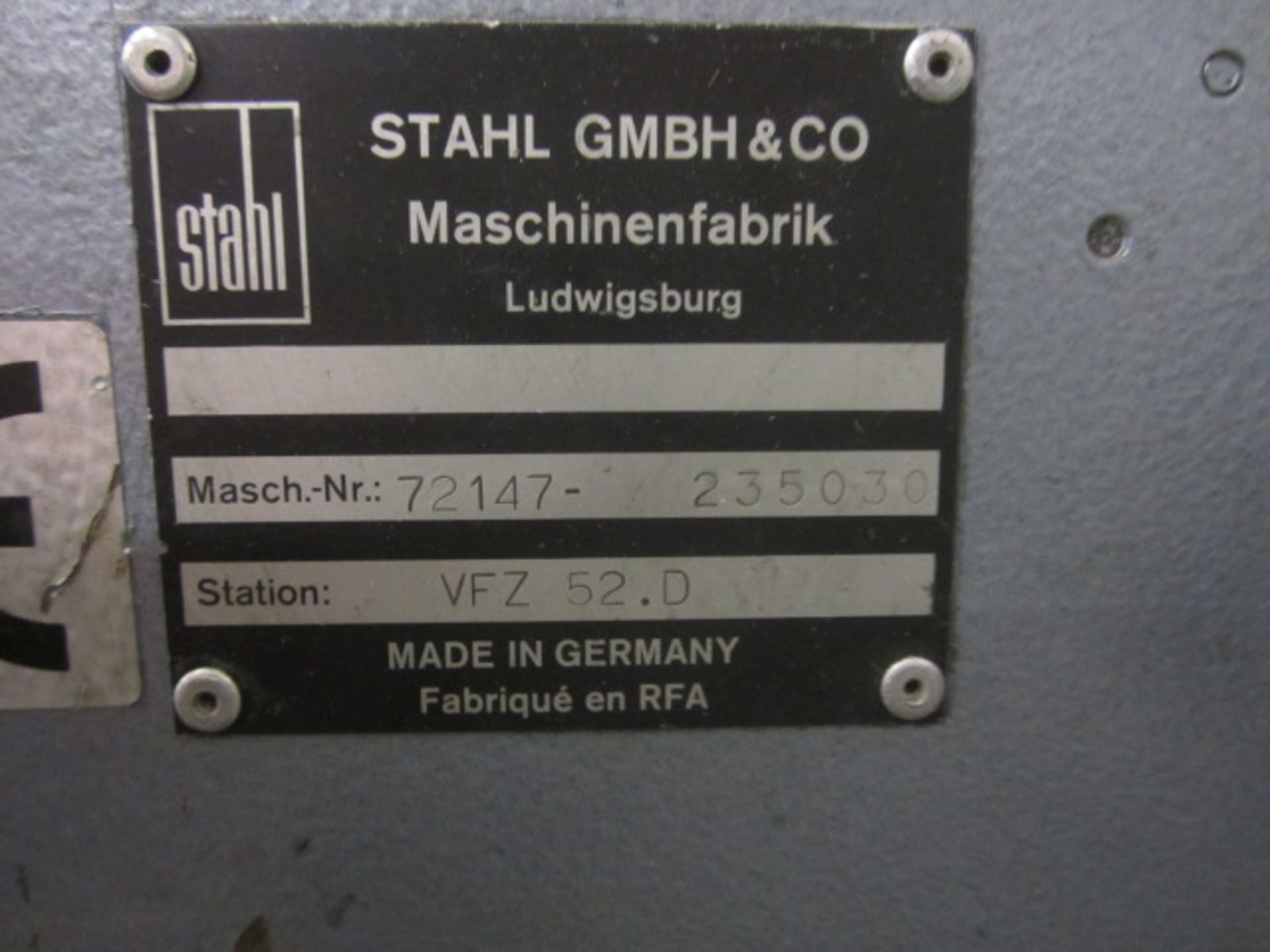 Stahl VF2 52.D knife folder, machine no. 72147.235030 - Image 4 of 4