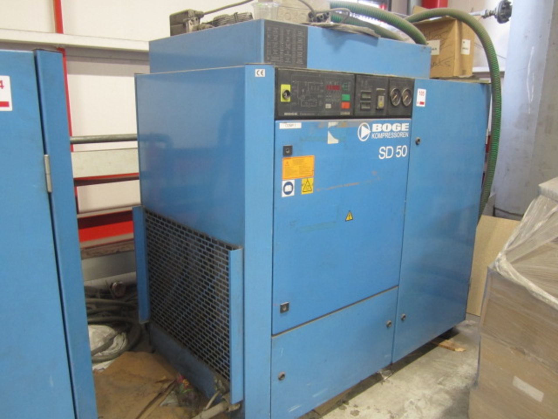 Boge Kompressosen SD 50 packaged air compressor, Boge Ratiotronic controls, machine no. 42730, run