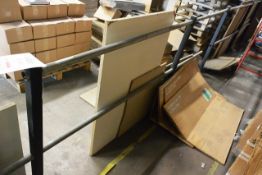 Steel tube frame barrier section, approx length 4800x1100mm