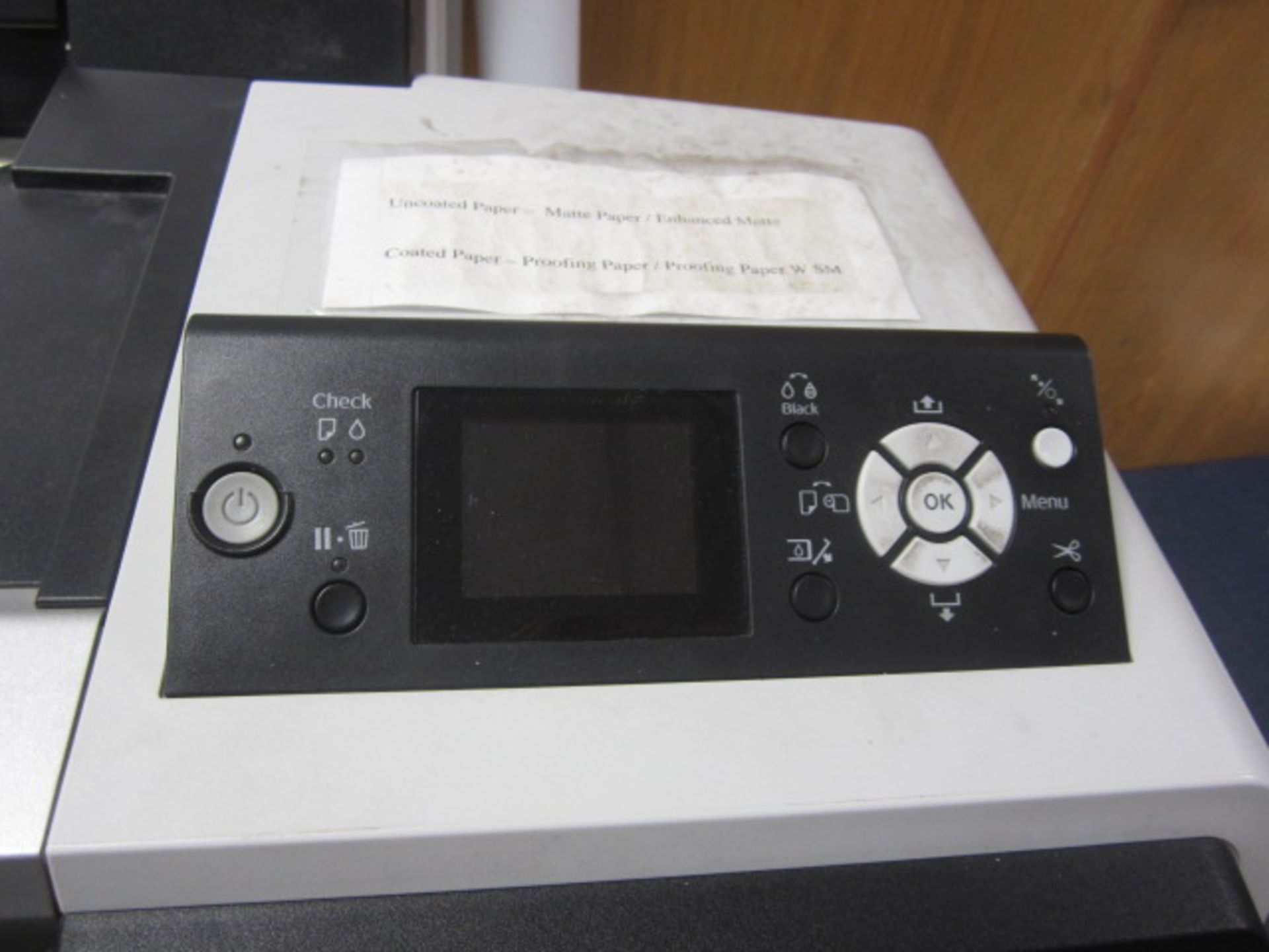 Epson Stylus Pro 9890 plotter spectroproofer, model K162A, serial no. N7JE006746 (2013) - Image 5 of 6