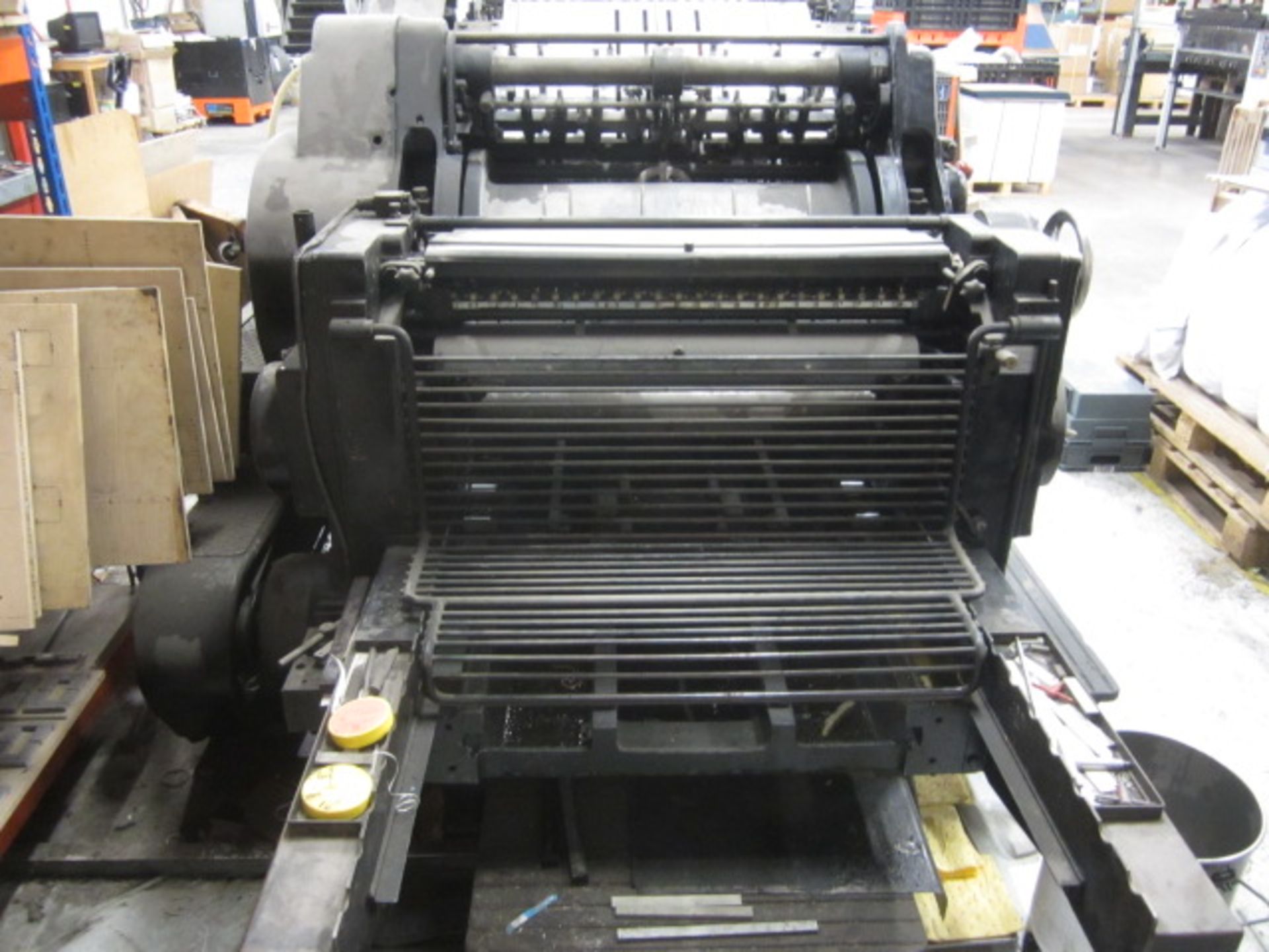 Original Heidelberg cylinder press, 54 x 77cm x 211/4" x 301/4" (Please note: A work Method... - Image 3 of 5