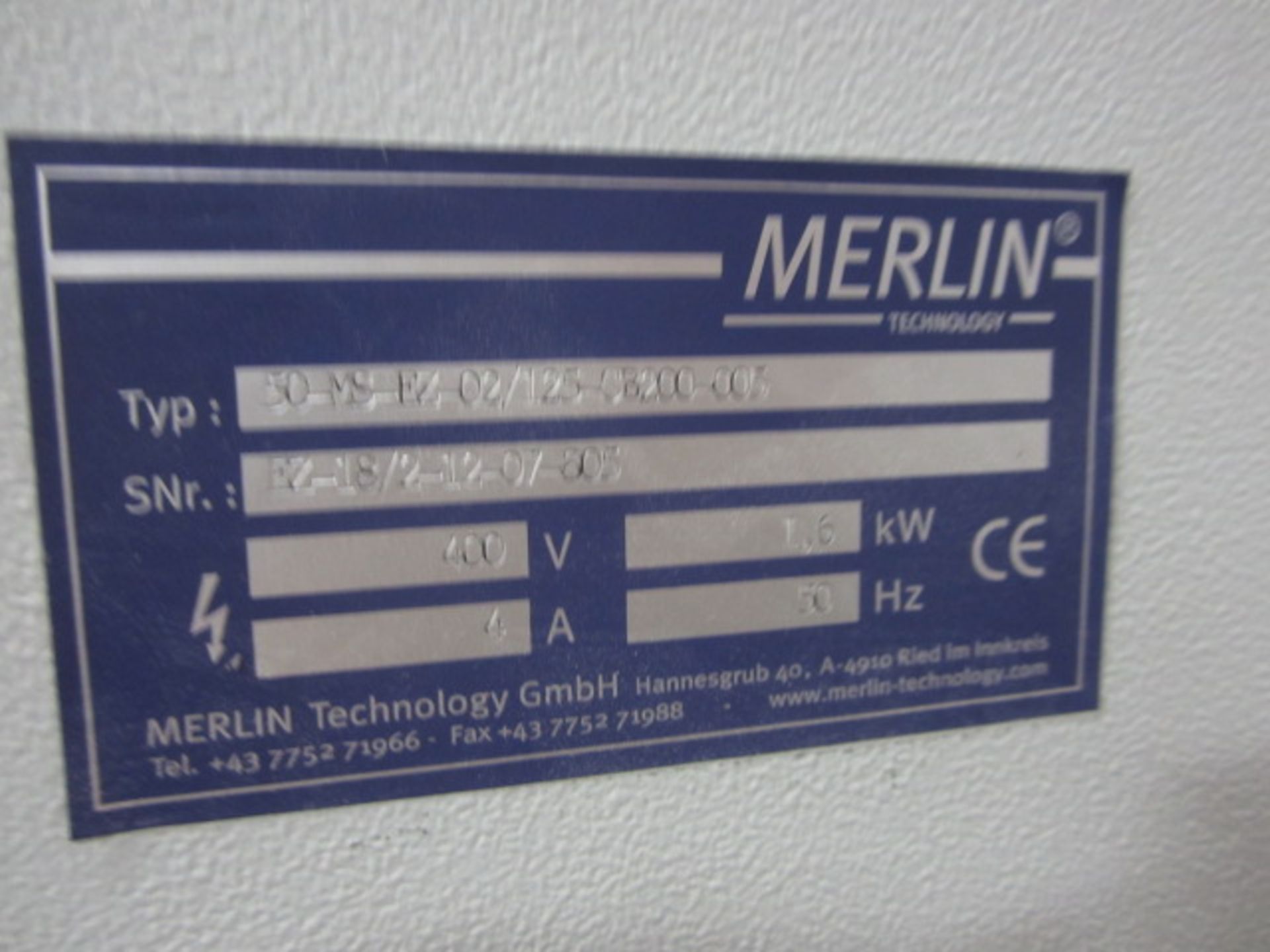 Merlin Technology Power Box, type 50MSEZ02/125/OB200-005, serial no. E2-18/2-12-07-805 - Image 5 of 5