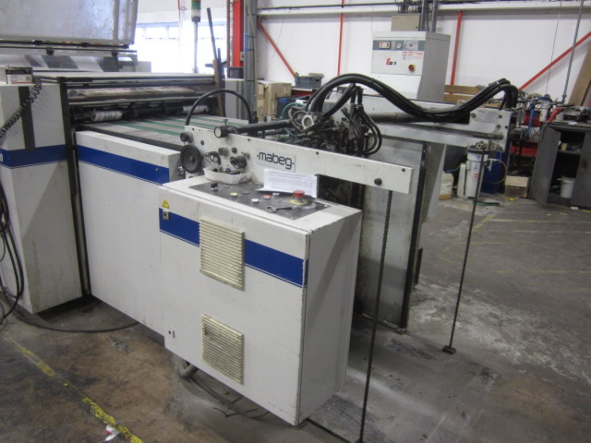 Steinman Colibri-74 coating machine, sno 305.152 (2006), Belt width 750mm, Touch screen control