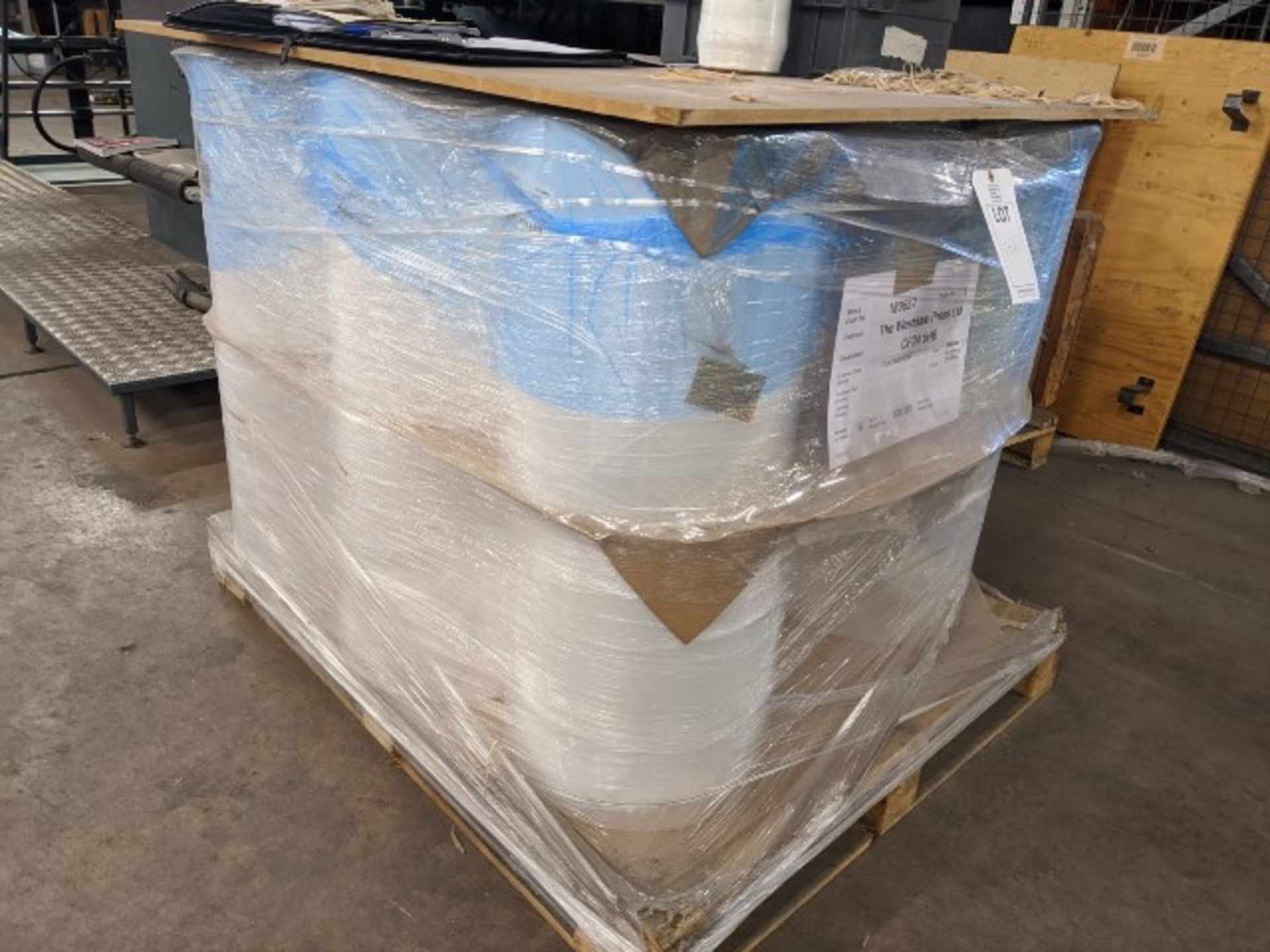 Pallet of 14 reels of 390mm, 25.00mu Poly wrap