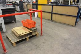 Two various steel barriers, approx 3000x3800mm in length