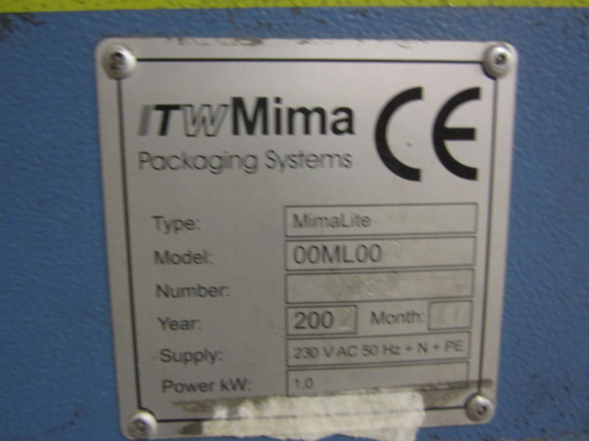 TW Mima Packaging Systems Mimalite pallet wrapper, model 00ML00C, serial no. 4462 (2002) (Please... - Image 2 of 7