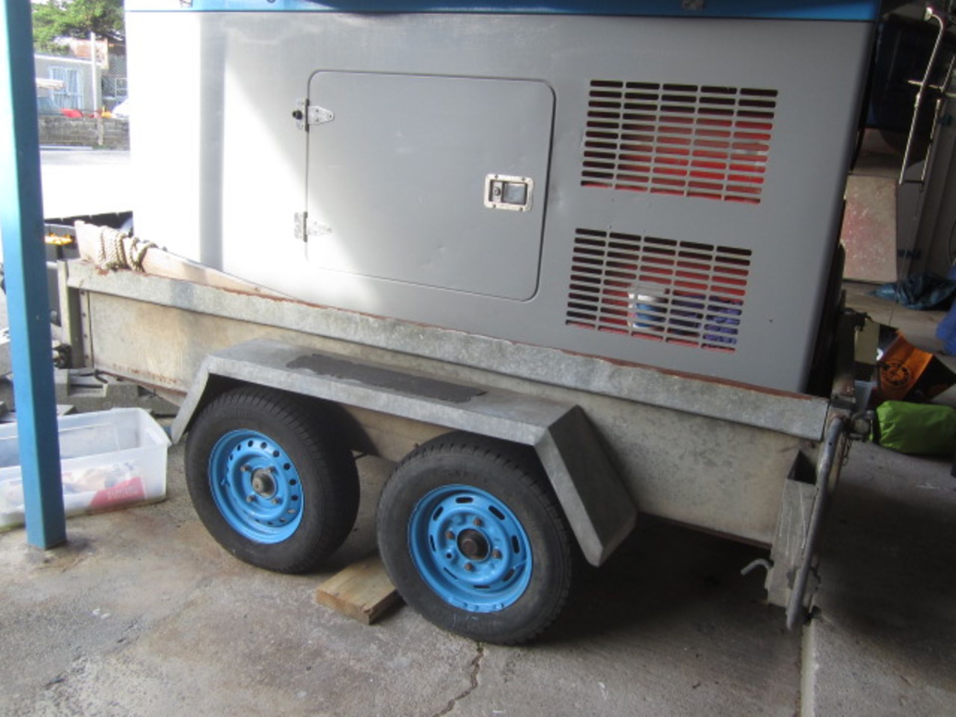 Shadley double lock twin axle drop side trailer, type HU3HD, serial no: CD87/001, approx. size: 1.3m - Image 2 of 8