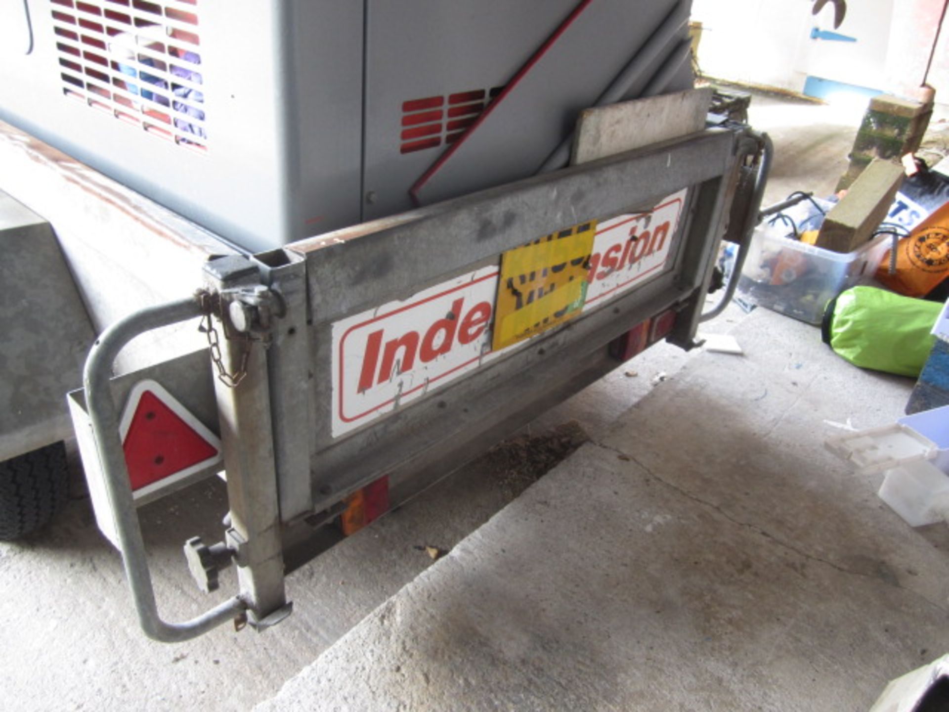 Shadley double lock twin axle drop side trailer, type HU3HD, serial no: CD87/001, approx. size: 1.3m - Image 3 of 8