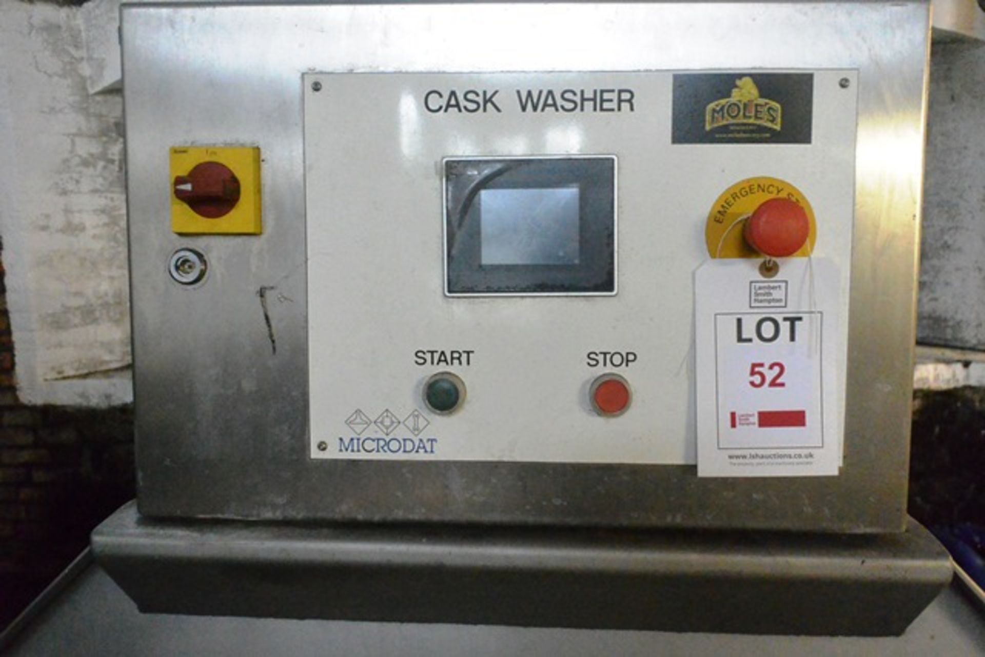 Microdat twin keg cask washer (3 phase), with associated pipework and power cable (as per lot - Image 2 of 6