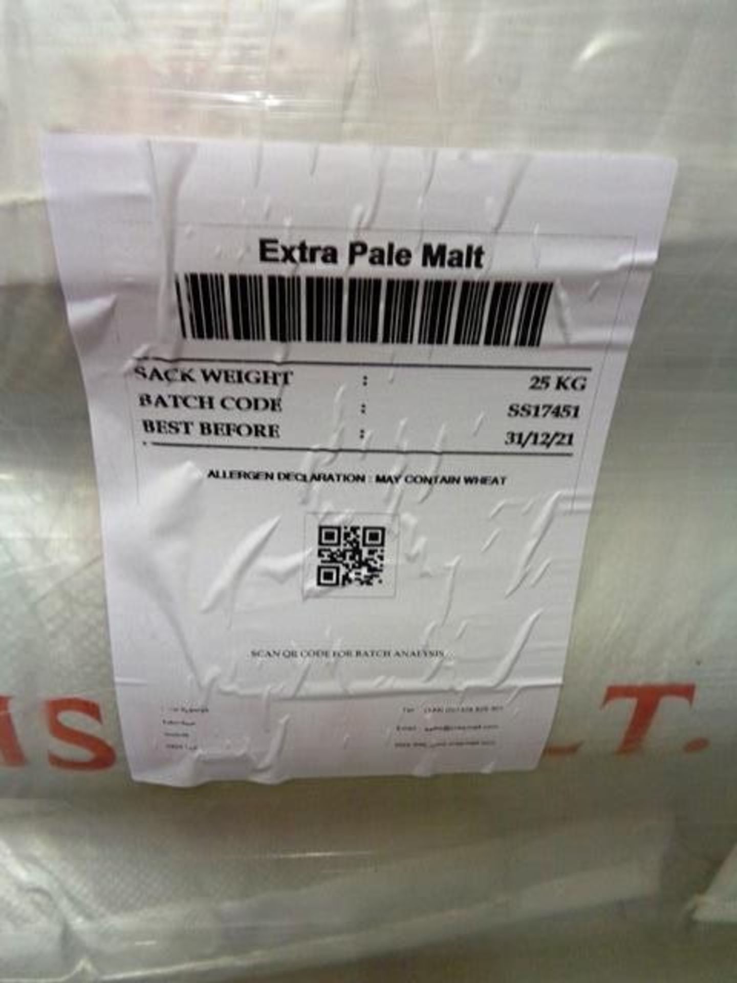 One pallet of Crisp Malt Extra Pale malt, 40 per pallet - Image 2 of 2