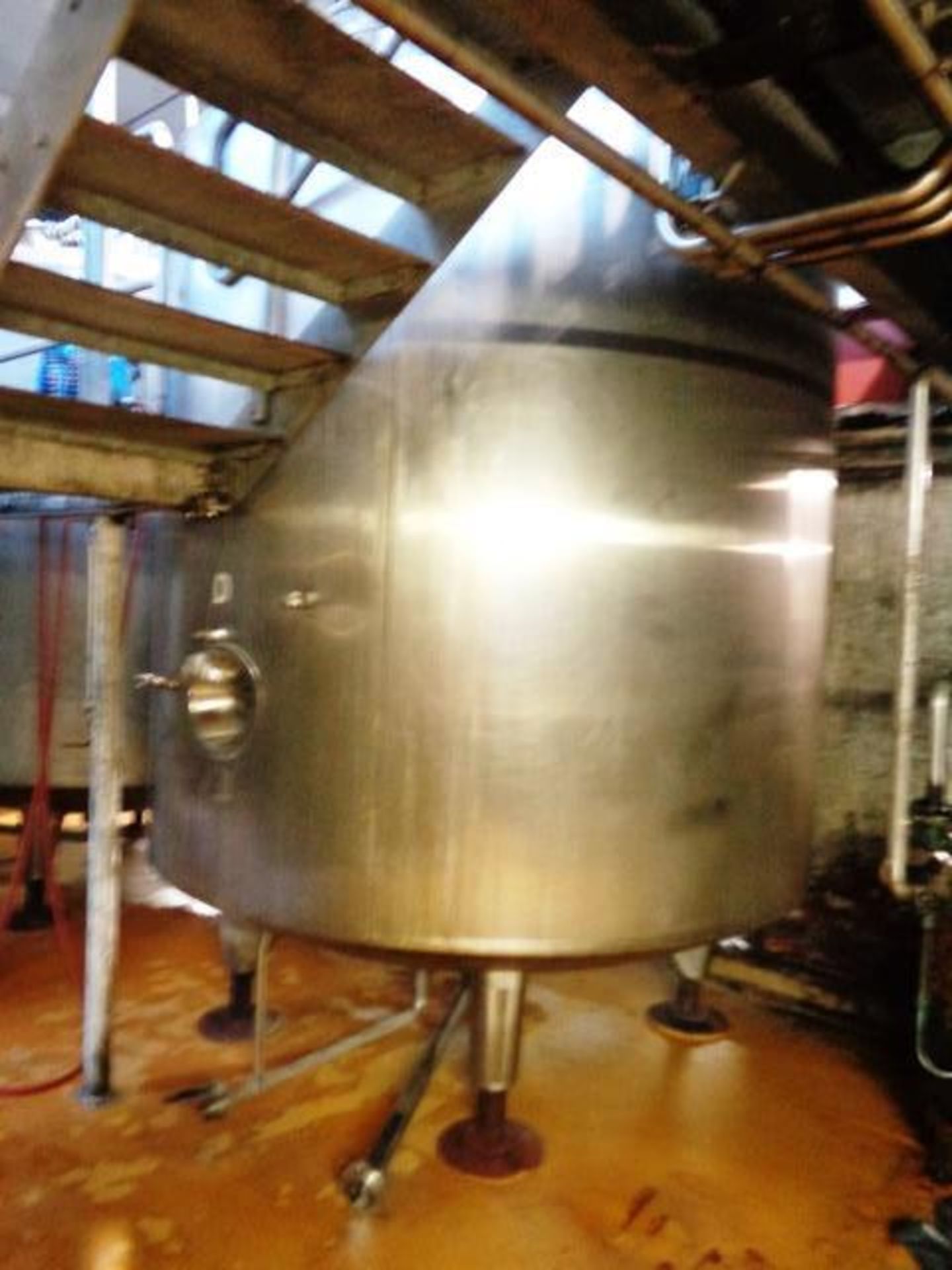 Stainless steel jacketed 40 barrel FV fermenting tank, approx 2400mm dia x 2500mm height (3000mm - Image 5 of 5