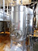 Advanced Bottling UK Ltd stainless steel filling tank, approx 1000m dia x 2000mm height (2600mm to