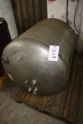 Unbadged stainless steel storage vessel, approx 1400 x 1000mm dia (Please Note: This lot has been