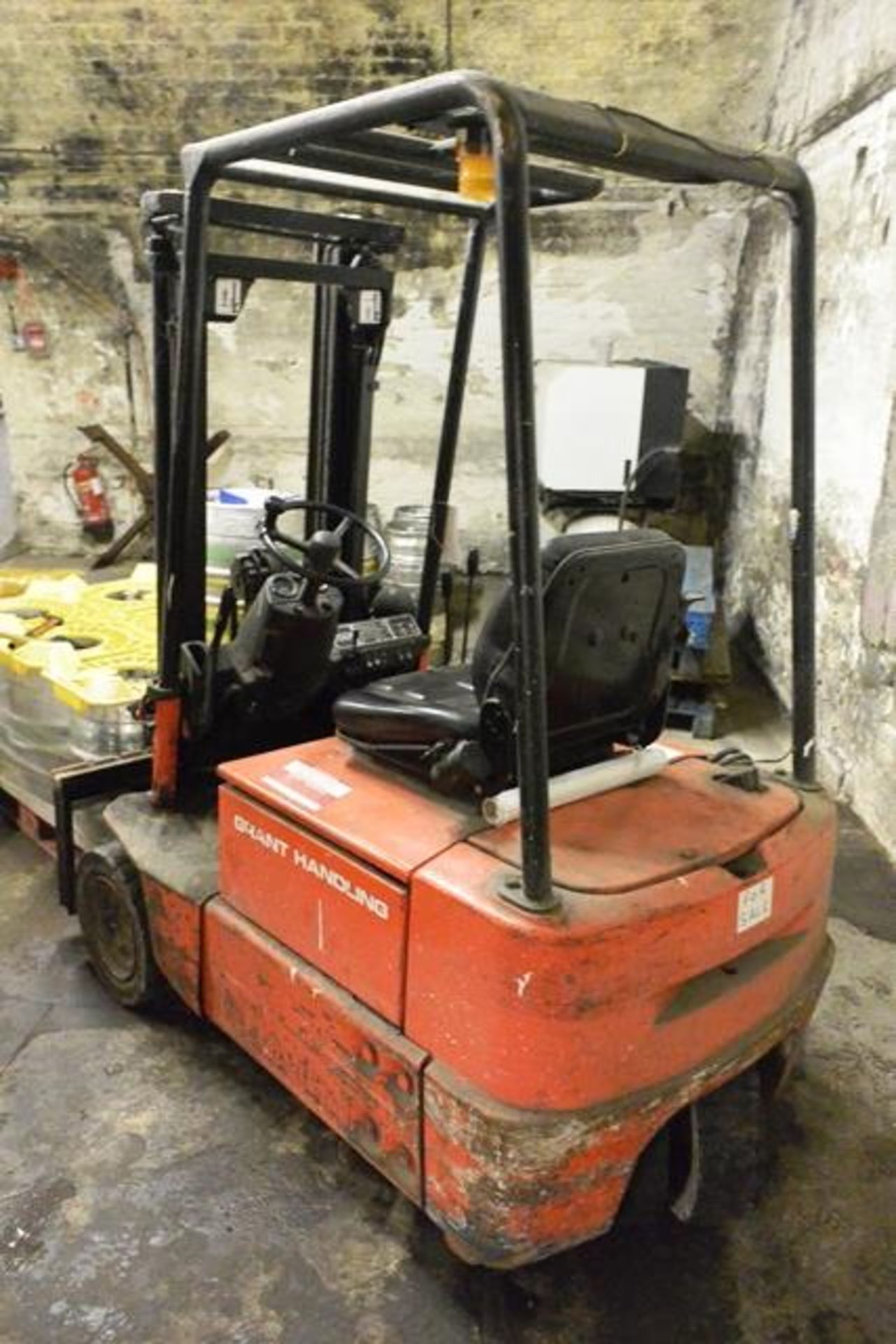 Linde (believed to be) model E15 battery operated Duplex forklift with side shift, serial no. - Image 3 of 3