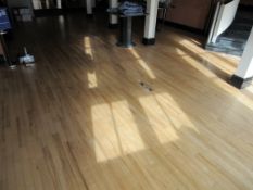 Block wood floor to brasserie and riverside room