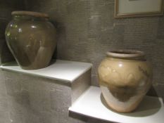 2 ceramic Pots and Planter