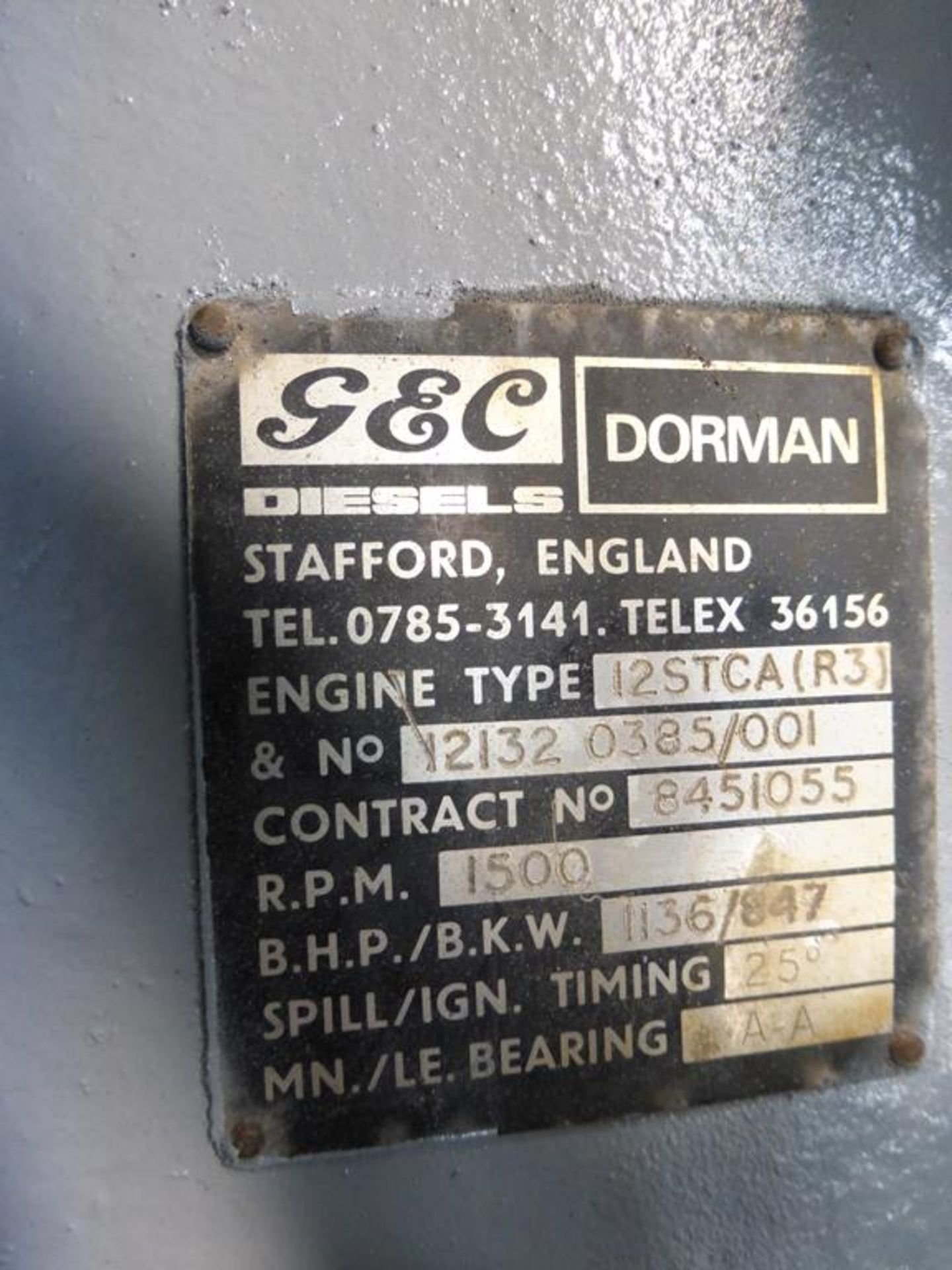 Perkins Dorman/Dale 1100KVA Ex Standby Generator - Image 3 of 3