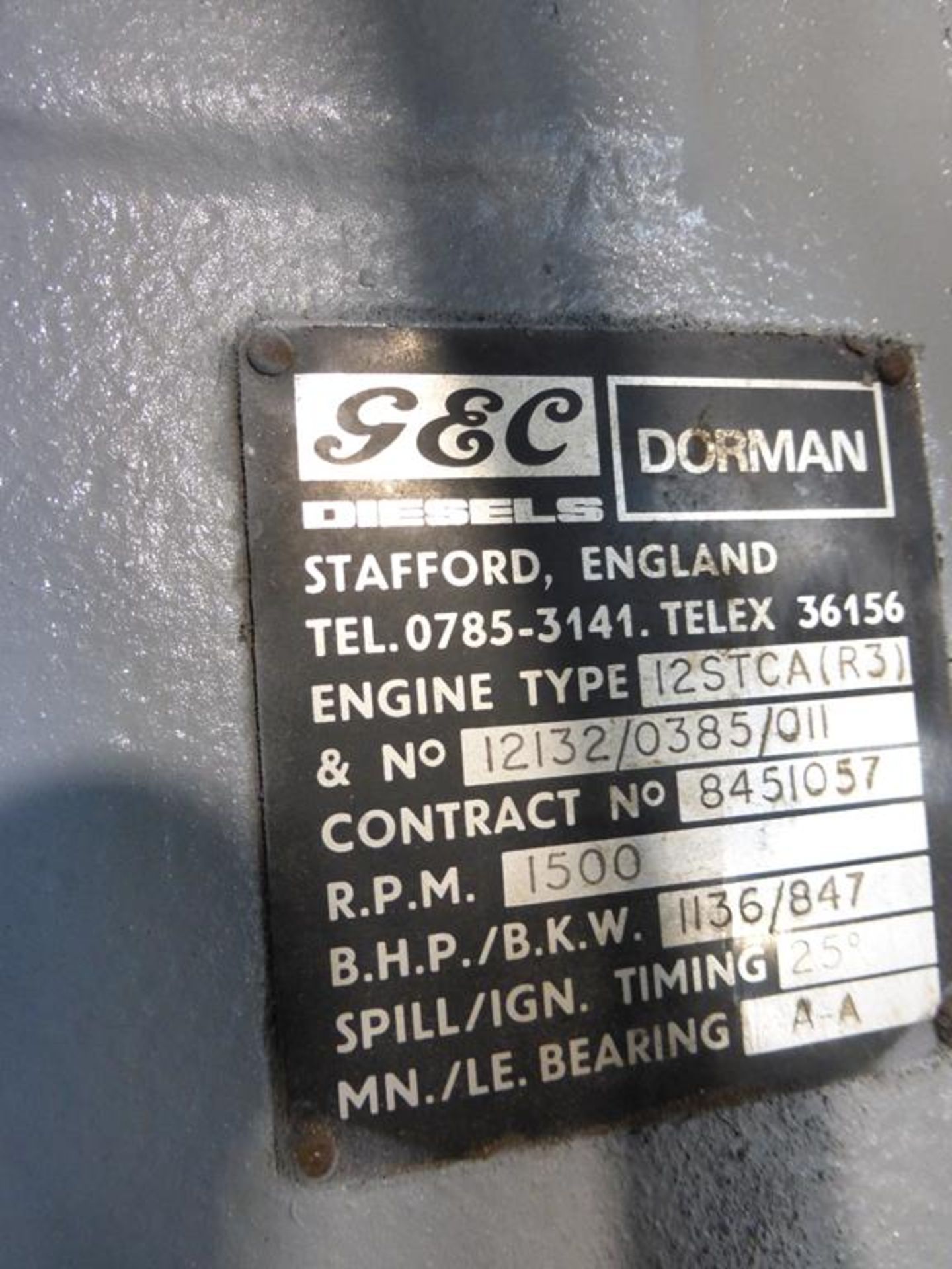 Perkins Dorman/Dale 1100KVA Ex Standby Generator - Image 3 of 3