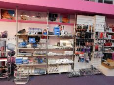 3 x Bays of shop display floor to ceiling system r