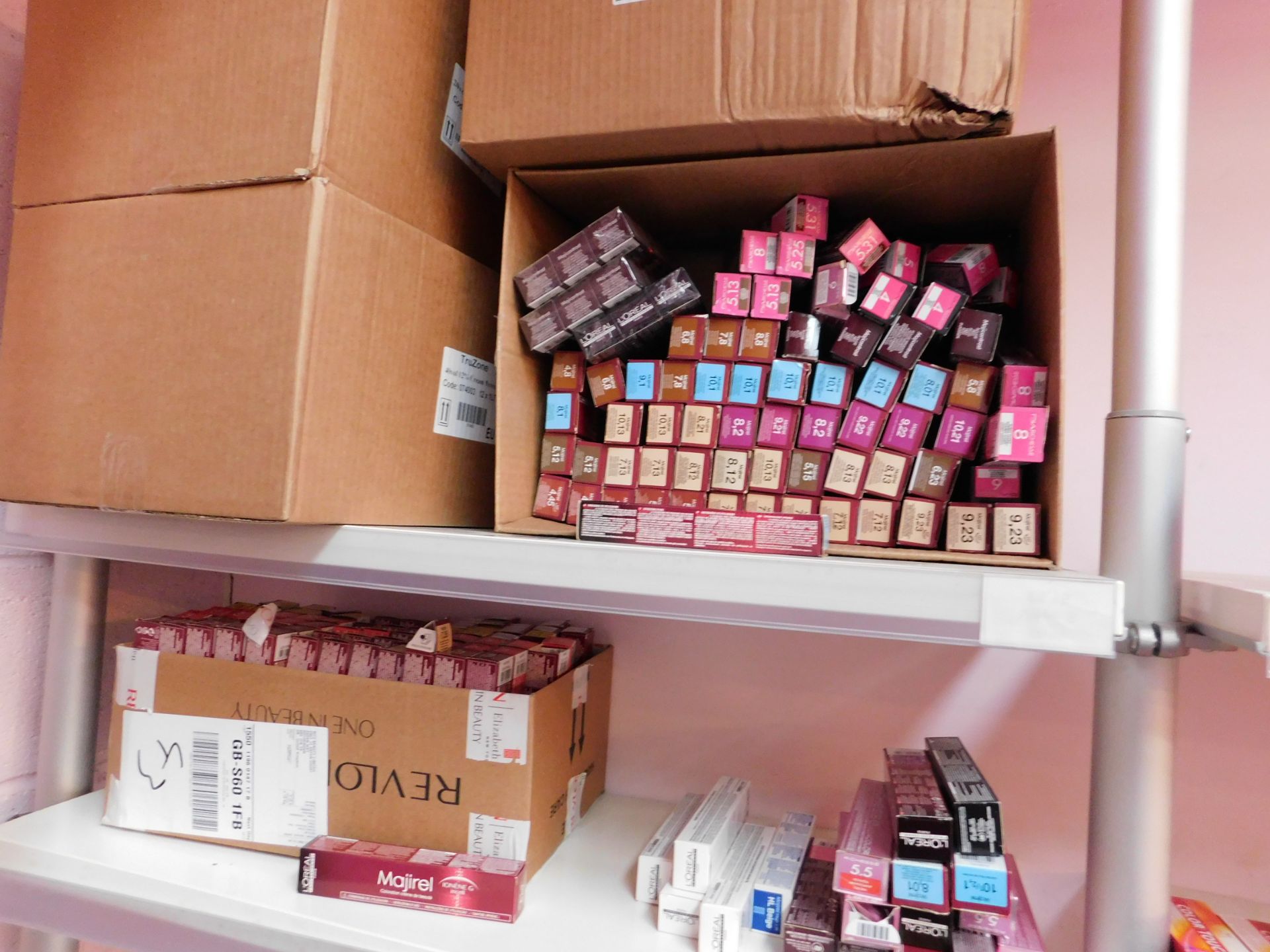 Contents to 1 bay of shop display shelving, to include an assortment of hair colour products - Image 2 of 3