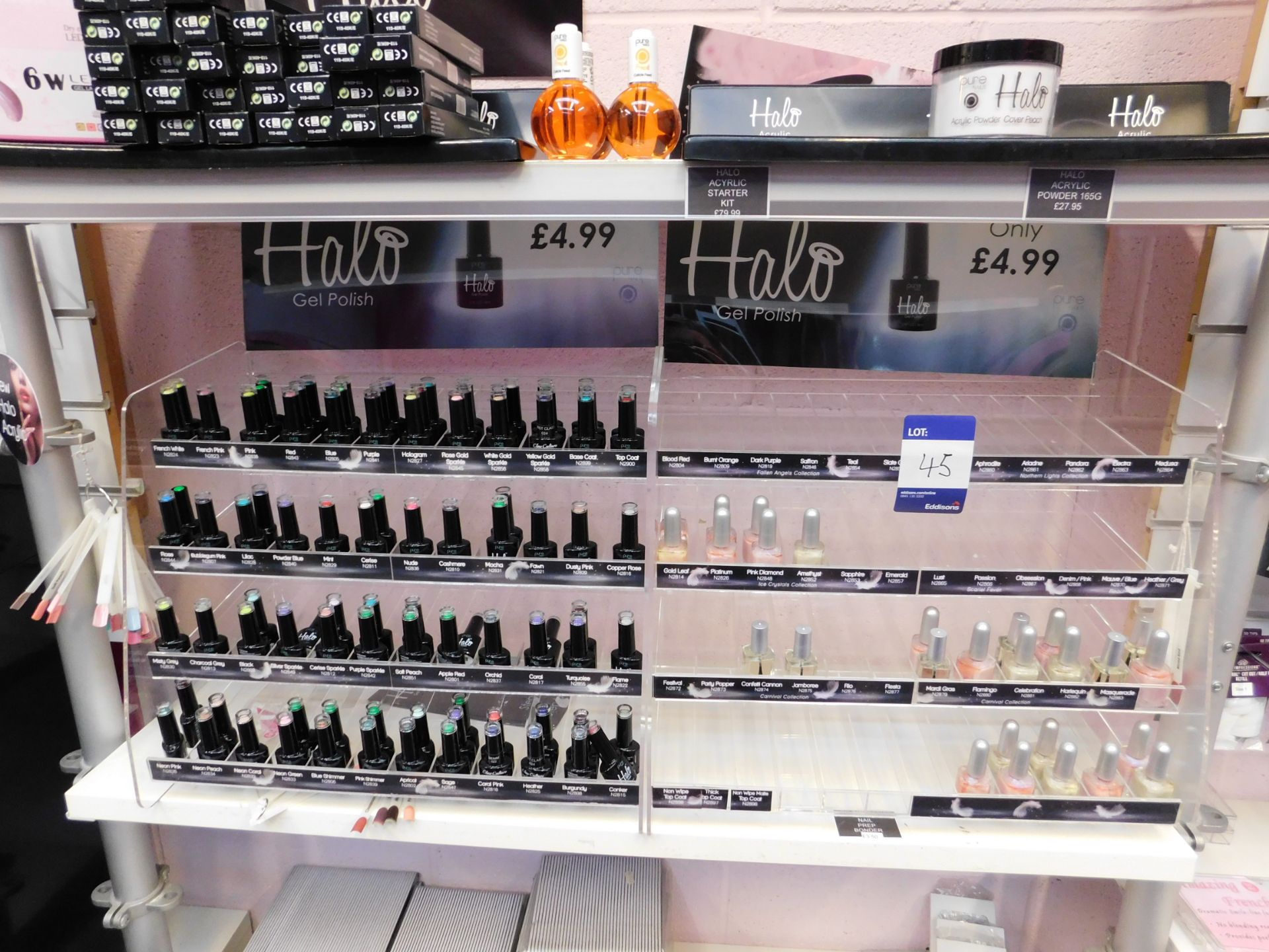 Contents to 3 x bays of shelving, to include assortment of nail treatment products - Image 8 of 8