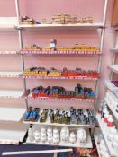 Contents to 1 bay of shop display shelving, to include an assortment of hair colour products