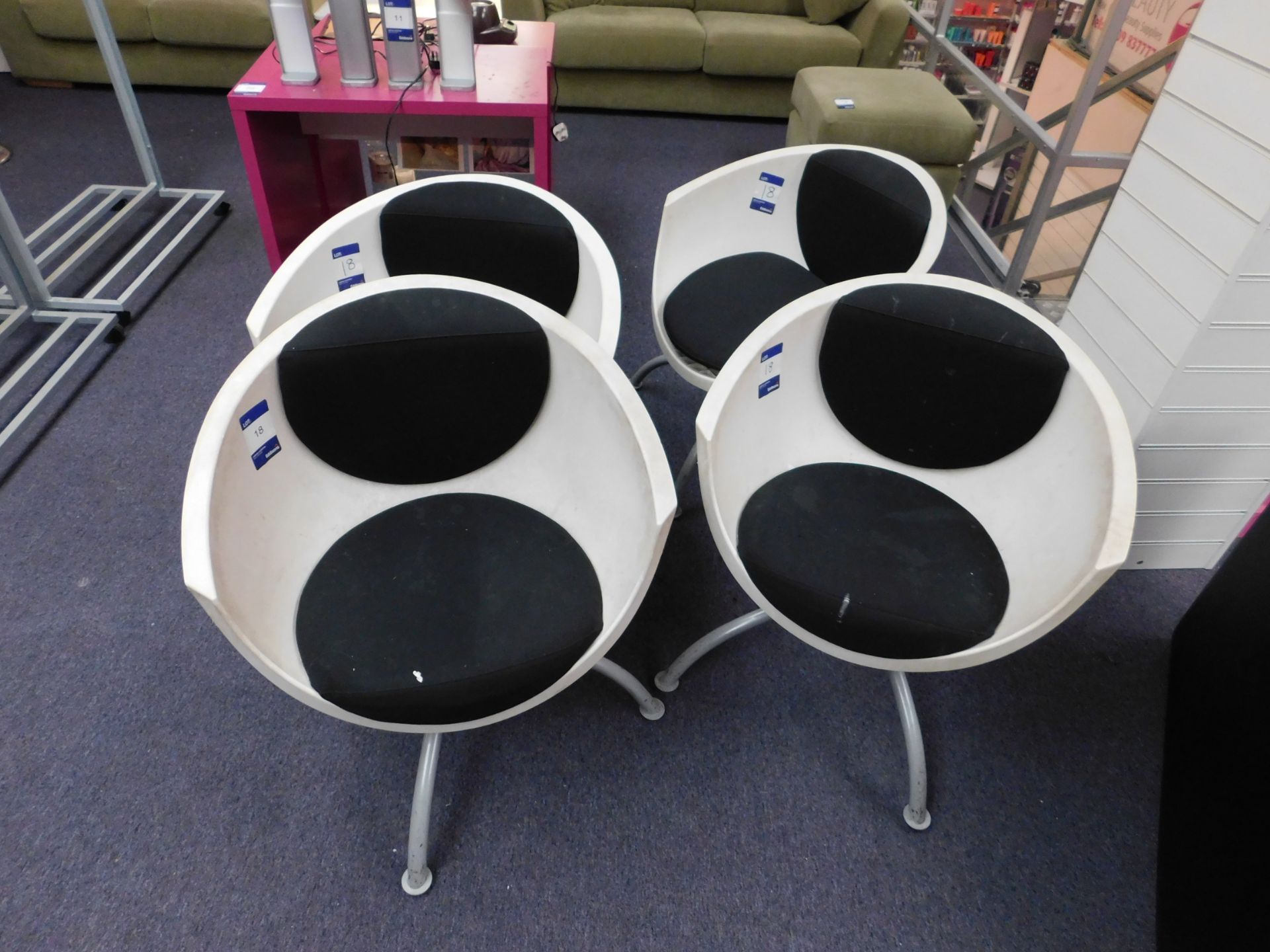 4 x Bucket chairs