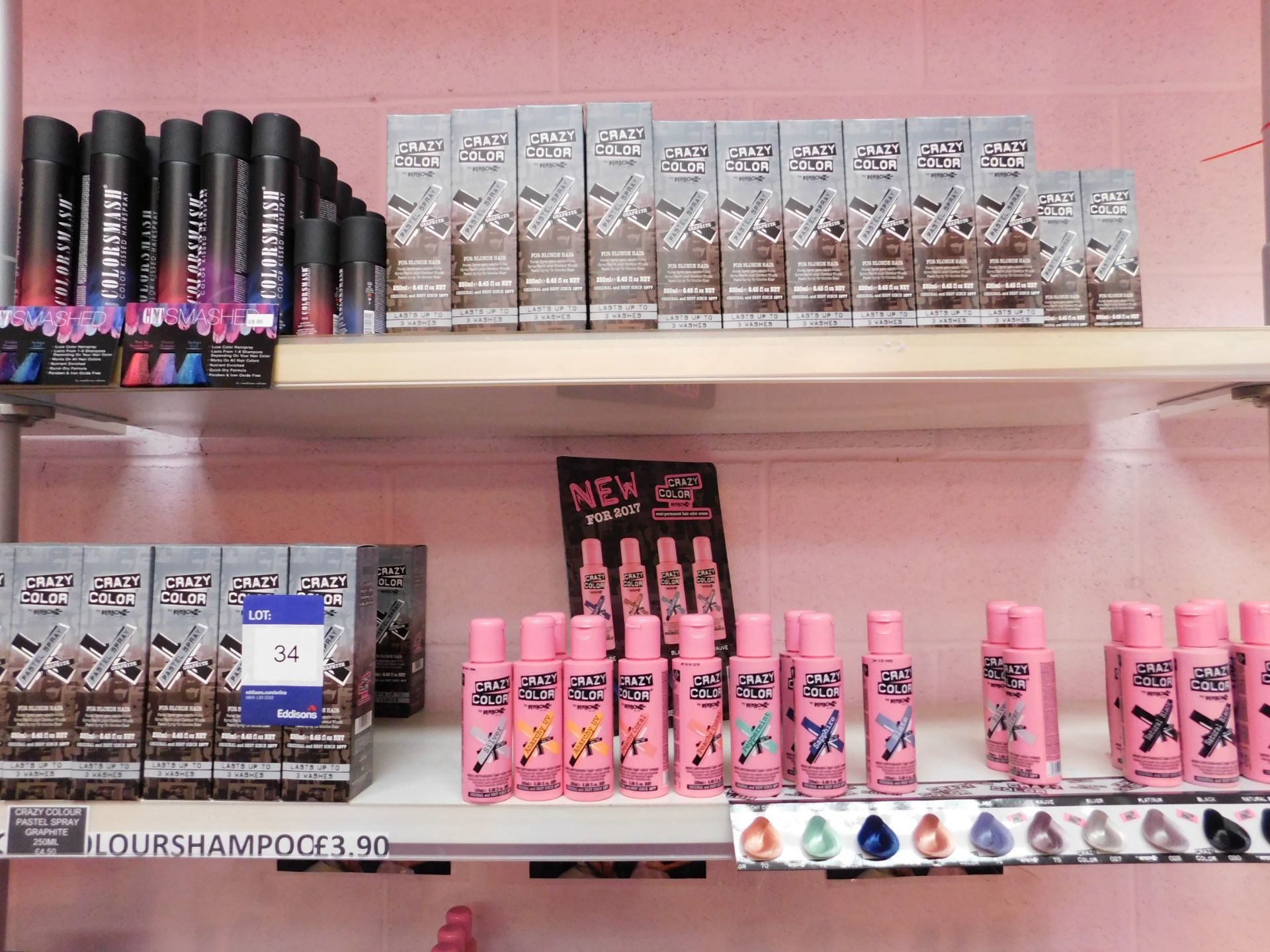 Contents to 1 bay of shop display shelving, to include an assortment of hair colour products - Image 2 of 2