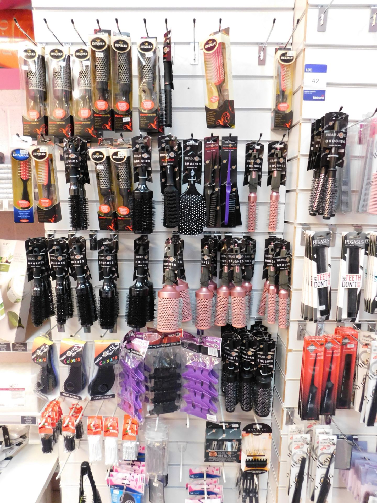 Assortment of hair brushes to shop display - Image 2 of 2