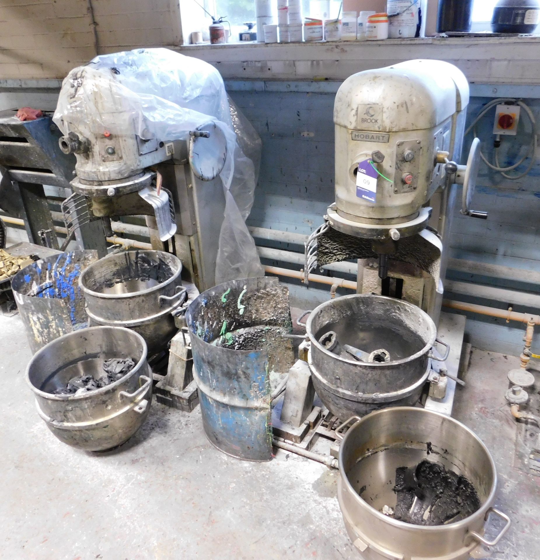 2 x Hobart Bowl Mixers