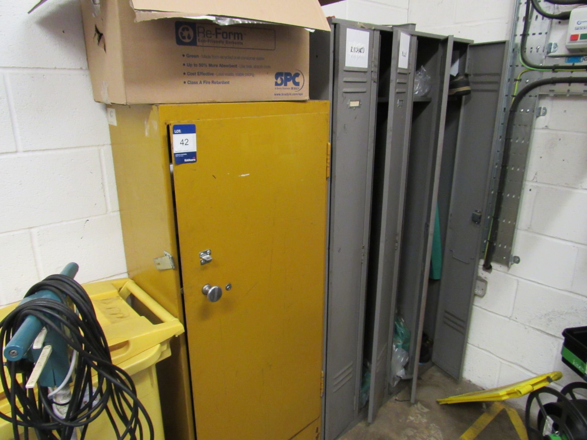 Steel Cabinet and 4 Lockers Units