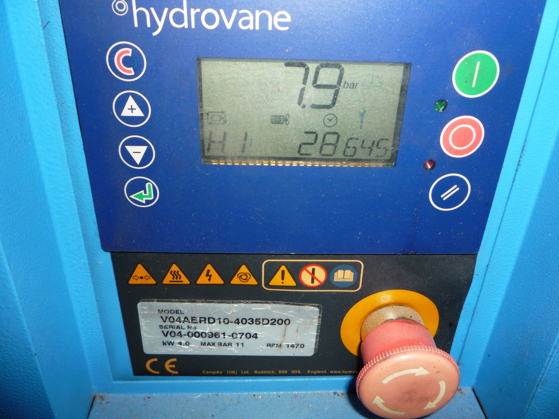 Hydrovane V04AERDIO – 4035D200 Rotary Air Compress - Image 6 of 11